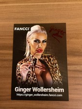 Ginger Wollersheim Autogrammkarte Fancci Venus 2025 , Erotik Porno