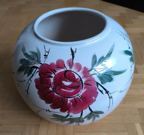 Große runde vintage vase - große, w