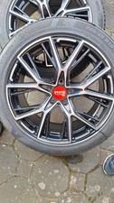 MAM B4 8.5 X 19 5 X 112 45 Schwarz frontpoliert  auf Winterreifen Kumho 245/45