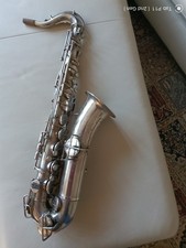 Buescher C-Melody Saxophon – Silberfarben – Made in USA, True Tone, Nr. 140050,