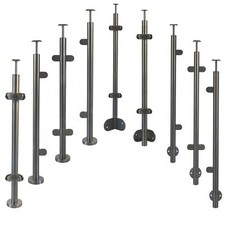 Geländer Edelstahl Treppengeländer Geländerpfosten Bausatz Glas Balkon Außen