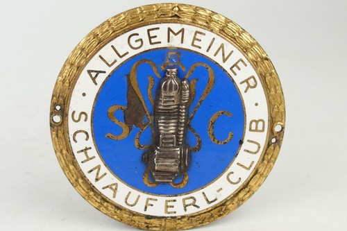 Alte emaille auto plakette - emaille,