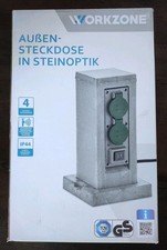 Außensteckdose in Steinoptik