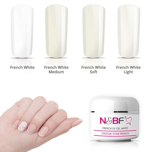 French nails gel white - nails, uv