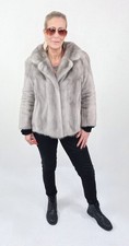 A5554 NERZJACKE ECHT PELZ MANTEL NERZ JACKE PELZJACKE - REAL MINK FUR JACKET