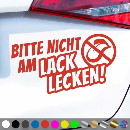 Nicht lack lecken aufkleber - lack,
