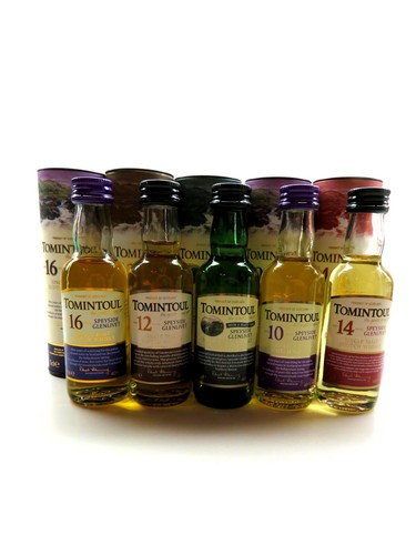 Tomintoul whiskey miniaturen - tomintoul,