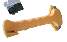 All Ride Nothammer Auto Notfallhammer Sicherheitsgurtmesser Glasbrecher Gelb NEU