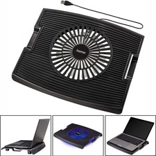 Hama USB Notebook-Kühler LED Lüfter Cooler Kühlpad 13" - 15,6" Notebook-Ständer