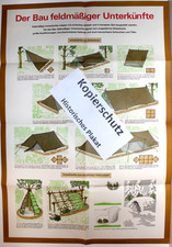 DDR NVA Lehrtafel / Der Bau