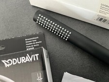 Duravit Handbrause Set , Stabbrause + Brauseschlauch 1,6m , schwarz matt