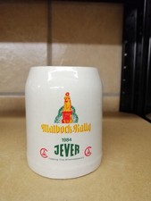 Jever Bierkrug Seidel Keramik Stein Rarität 0,3 l Maibock-Rally Camping-Club 84