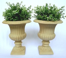 2er Set Pokal Amphore Blumentopf Blumenkübel wetterfest Pflanztopf antik CA62-a