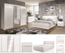 Schlafzimmer komplett weiß