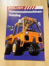 Prospekt Holder Kommunalmaschinen Katalog Brochüre Werbung Schlepper Traktor W
