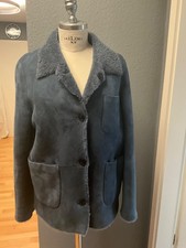 CLOSED WILDLEDERJACKE BLAU GR