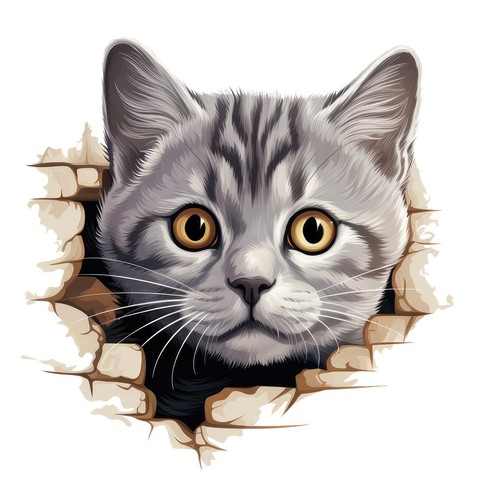 Spähende katze sticker - katze,