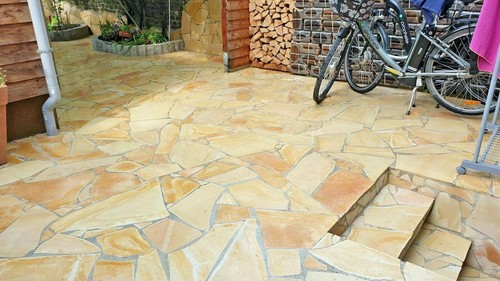 Crema polygonalplatten - crema,