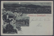 76989) Mondschein Litho AK