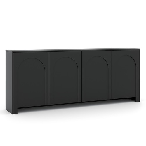 Sideboard vento schwarz - sideboard, schwarz,