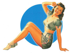 Pin’Up Sticker post Us ww2