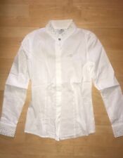 Equiline Turnierbluse Turniershirt | Bluse | Weiß Mit Strass | Langarm | IT 42 |