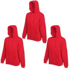 3x Fruit of the Loom Kapuzenpullover Hoodie Sweatshirt Kapuze Shirt S M L XL XXL
