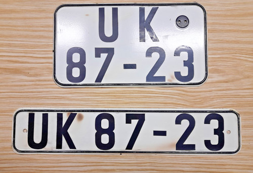 Ddr kfz kennzeichen - kfz-kennzeichen, paar