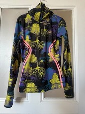 Adidas by Stella McCartney Langarmshirt gemustert mit Kapuze Größe 34-36