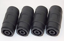 4 Stück Speakon kompatible Adapter 2x  4pol.female zur Verlängerung Speakonkabel