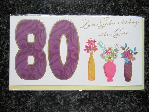 Geburtstagskarte - , 80