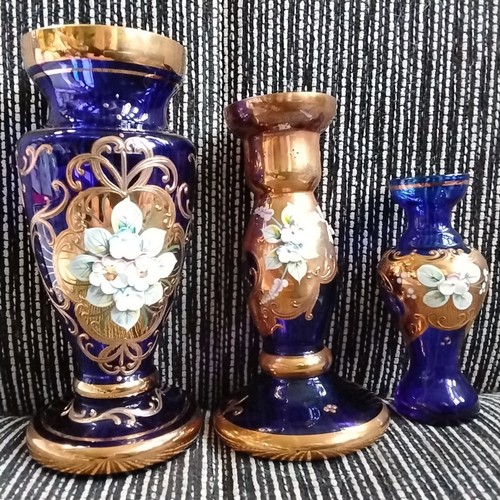 Bohemia glas kobaltblau - glas, +