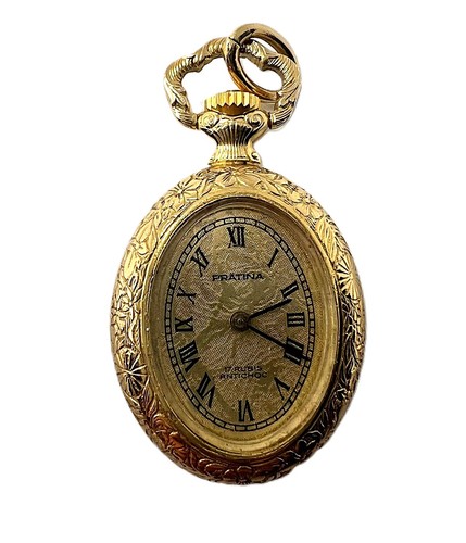 Antike pratina taschenuhr oval - antike,