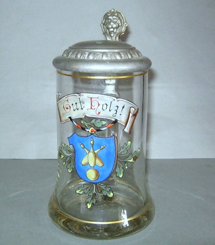 Alter bierkrug bierglas mit - bierkrug, /