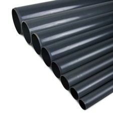 PVC Druckrohr 1 Meter 10 bar Teichbau Filter Kleberohr Fitting Koi Teich Ø25-110