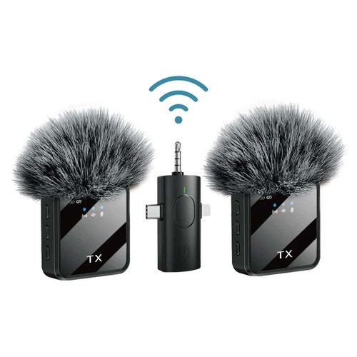 Dual‑Wireless‑Lavalier‑M