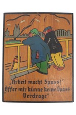 Retro Blechschild Holz Mehrfarbig Männer Stadt Zitat Vintage Nostalgisch Deko