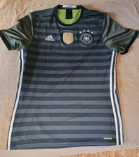 Trikot Gr.L grau ADIDAS  Fußball  FIFA Deutscher Fußball-Bund grüner Stoff innen