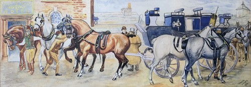 Original kutsche pferde - &,