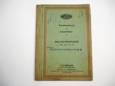 Meiller Frontlader 1500 KD60 Deutz Kettenschlepper D60BF Betriebsanleitung ETL