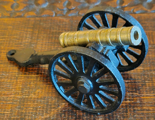 Vintage deko gusseisen kanone - gusseisen,
