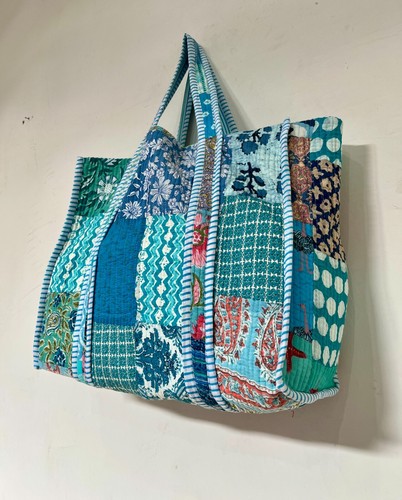 Türkis patchwork aufdruck - türkis,