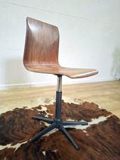 Vintage Bürostuhl Drehstuhl Schreibtisch Stuhl Höhenverstelbar Pagholz