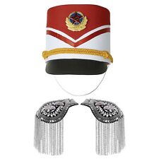 Unisex Band Parade Hut Epaulet Top Cosplay Kostüm Quaste Party Trommel Bretter
