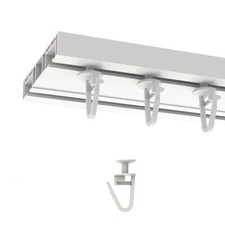 Gardinengleiter Gardinenhaken Faltenhaken 11mm bis zu 300 Stück