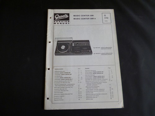 Original service manual - original, graetz