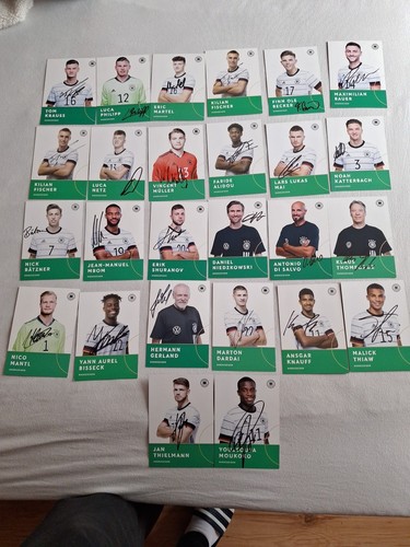 Dfb autogrammkarten 21 - autogrammkarten,