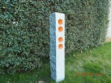 Gartensteckdose Granit Stele