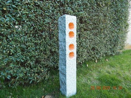 Gartensteckdose granit stele - granit,