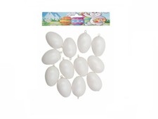 120 Kunststoffeier 4 cm weiß Ostereier Plastikeier Deko Ei Dekorieren Plastik